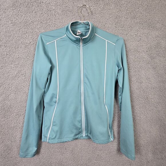 Patagonia Water Girl Women's M Track Jacket Blue Green Full Zip Long Sleeve - Picture 1 of 8